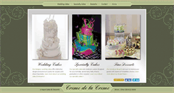 Desktop Screenshot of cremedelacremecakes.com