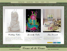 Tablet Screenshot of cremedelacremecakes.com